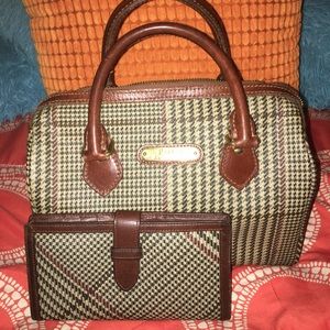 👜 Polo Vintage Herringbone Boston Bag/Wallet
